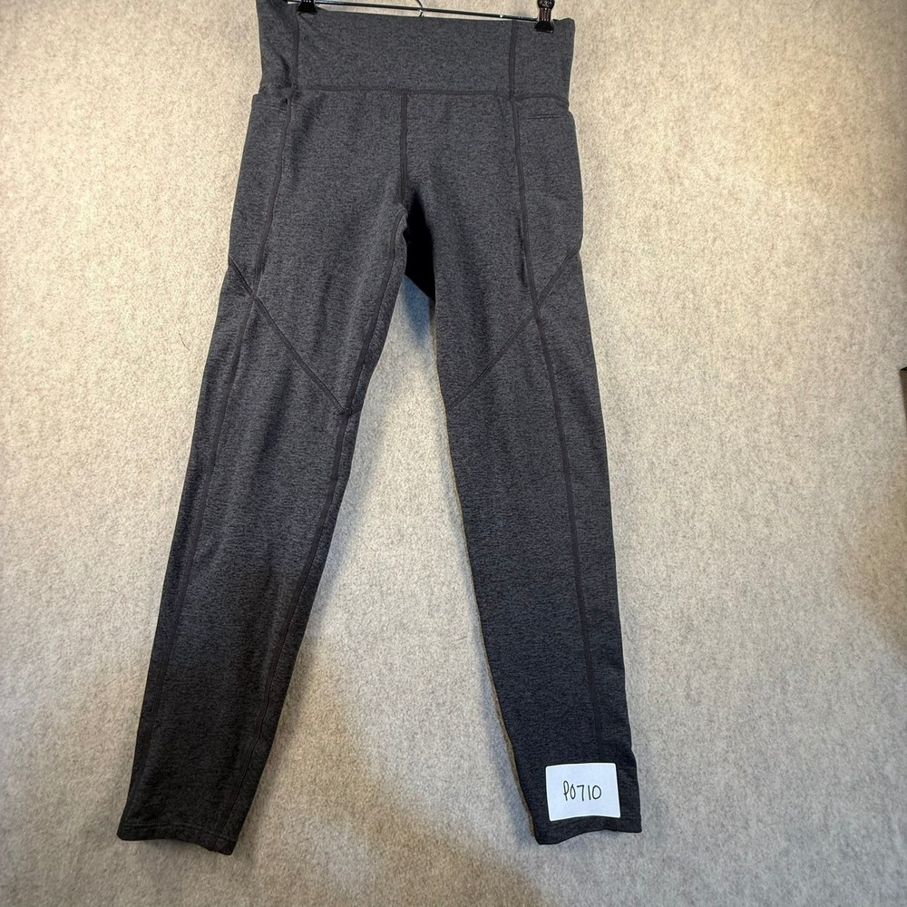 JoyLab Womens High Waisted Athletic pants Charcoal Gray Heather Size M P0710